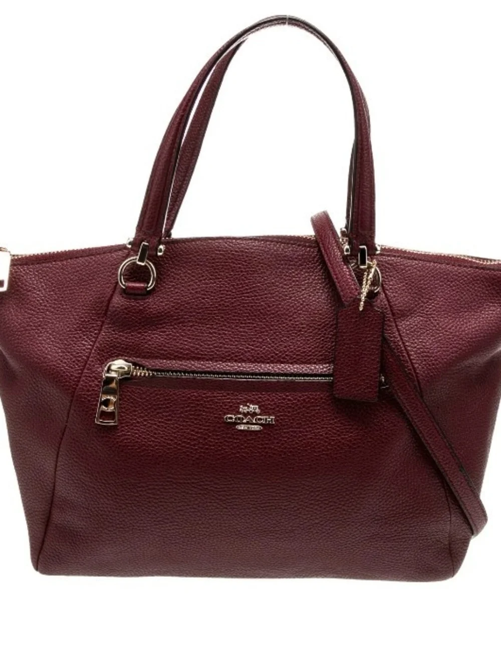 Coach Pebble Prairie Satchel Crossbody Handbag
